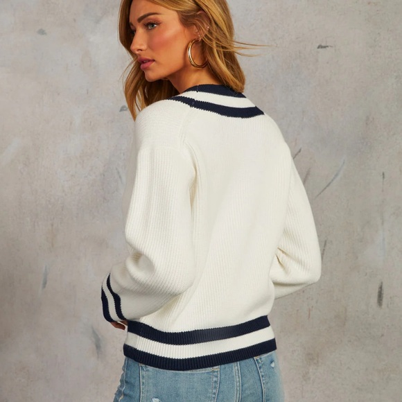 ✨Asher V Neck Pullover Sweater - Picture 7 of 9